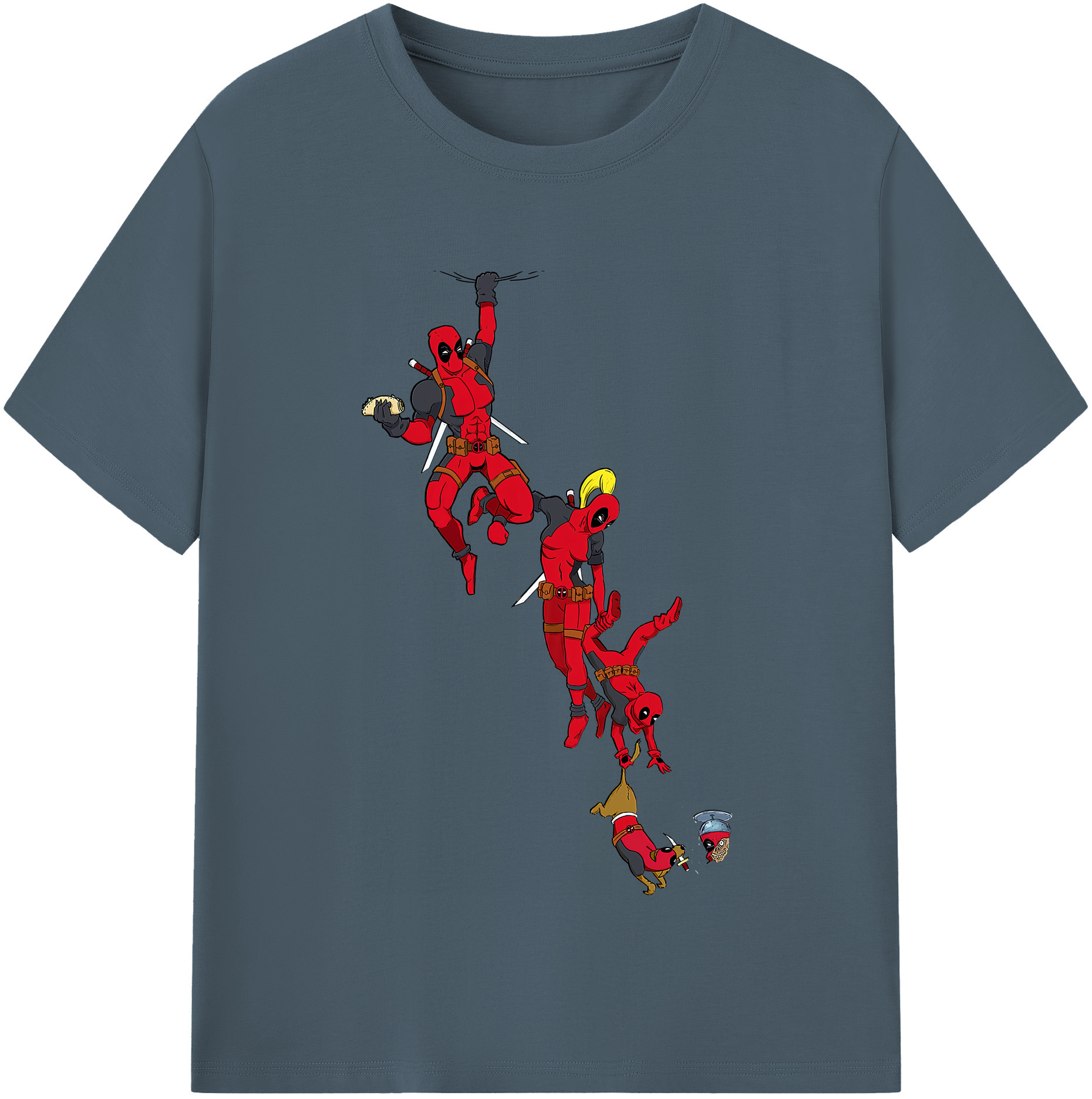 （画像用） Deadpool デッドプール 綿100％半袖Tシャツ（フロントプリント）